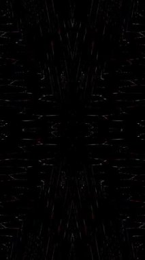 3D soyut parlak çizgiler, dalga, renkli, siyah arkaplan