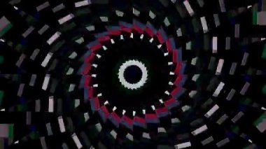 3D animation vertical beautiful video colorful abstract bright light energy 4K of smooth lines waves glittering light effect on black background