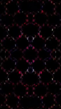 3D soyut parlak çizgiler, dalga, renkli, siyah arkaplan