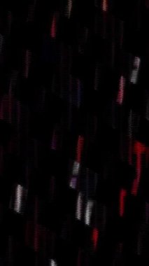 3D soyut parlak çizgiler, dalga, renkli, siyah arkaplan