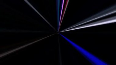 3D parlak çizgiler siyah arka planda dalga hareketini ayarlar.