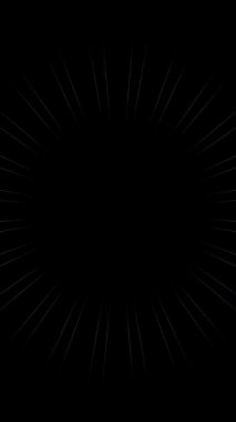 3D soyut parlak çizgiler, dalga, renkli, siyah arkaplan