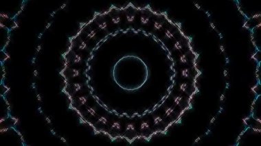 soyut çizgiler merkezde parlayan renkli ışık, siyah arkaplan