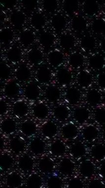 Siyah arkaplandaki renkli çizgilerle ince hareketleri düzenleyen, parıldayan, parlak güzel videolar.