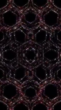 soyut çizgiler merkezde parlayan renkli ışık, siyah arkaplan