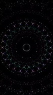 soyut çizgiler merkezde parlayan renkli ışık, siyah arkaplan
