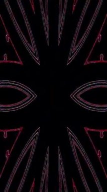 Siyah arkaplandaki renkli çizgilerle ince hareketleri düzenleyen, parıldayan, parlak güzel videolar.