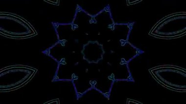 Soyut arka plan hareket eden çizgiler ve parlayan ışık noktaları. Çemberlerle canlandırma