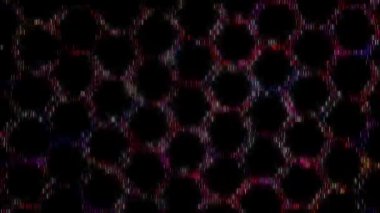 Siyah arkaplandaki renkli çizgilerle ince hareketleri düzenleyen, parıldayan, parlak güzel videolar.