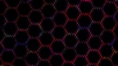 Siyah arkaplandaki renkli çizgilerle ince hareketleri düzenleyen, parıldayan, parlak güzel videolar.