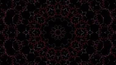 Soyut arka plan hareket eden çizgiler ve parlayan ışık noktaları. Çemberlerle canlandırma