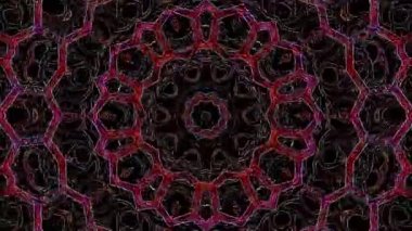 Soyut arka plan hareket eden çizgiler ve parlayan ışık noktaları. Çemberlerle canlandırma