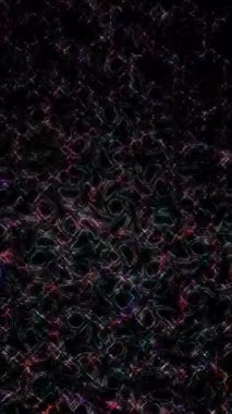 Siyah arkaplandaki renkli çizgilerle ince hareketleri düzenleyen, parıldayan, parlak güzel videolar.