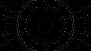 Soyut arka plan hareket eden çizgiler ve parlayan ışık noktaları. Çemberlerle canlandırma