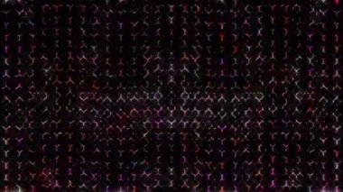 3D soyut parlak çizgiler, dalga, renkli, siyah arkaplan