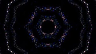 Soyut arka plan hareket eden çizgiler ve parlayan ışık noktaları. Çemberlerle canlandırma