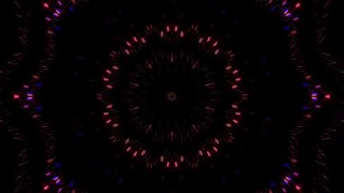 Soyut arka plan hareket eden çizgiler ve parlayan ışık noktaları. Çemberlerle canlandırma