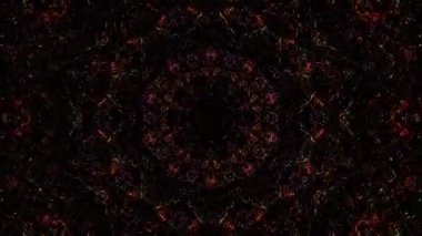 Soyut arka plan hareket eden çizgiler ve parlayan ışık noktaları. Çemberlerle canlandırma