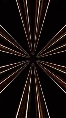 3D soyut parlak çizgiler, dalga, renkli, siyah arkaplan