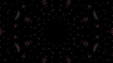 Soyut arka plan hareket eden çizgiler ve parlayan ışık noktaları. Çemberlerle canlandırma