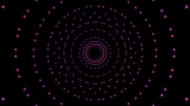 Soyut arka plan hareket eden çizgiler ve parlayan ışık noktaları. Çemberlerle canlandırma