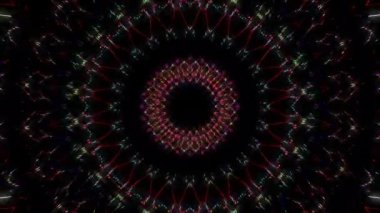 soyut çizgiler merkezde parlayan renkli ışık, siyah arkaplan