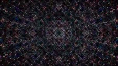 Soyut arka plan hareket eden çizgiler ve parlayan ışık noktaları. Çemberlerle canlandırma