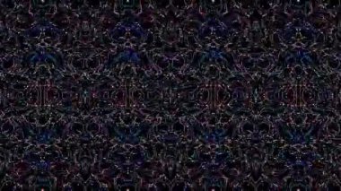 Soyut arka plan hareket eden çizgiler ve parlayan ışık noktaları. Çemberlerle canlandırma