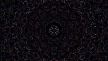 Soyut arka plan hareket eden çizgiler ve parlayan ışık noktaları. Çemberlerle canlandırma