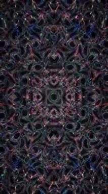 Soyut arka plan hareket eden çizgiler ve parlayan ışık noktaları. Çemberlerle canlandırma