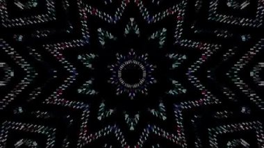 Soyut arka plan hareket eden çizgiler ve parlayan ışık noktaları. Çemberlerle canlandırma