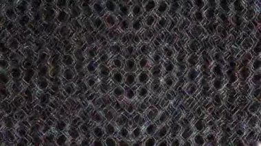 3D soyut parlak çizgiler, dalga, renkli, siyah arkaplan