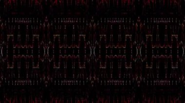 3D soyut parlak çizgiler, dalga, renkli, siyah arkaplan