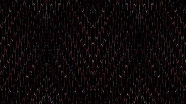 3D soyut parlak çizgiler, dalga, renkli, siyah arkaplan