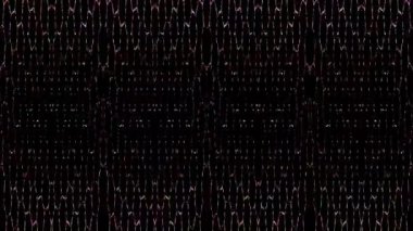 3D soyut parlak çizgiler, dalga, renkli, siyah arkaplan