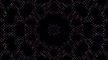 Soyut arka plan hareket eden çizgiler ve parlayan ışık noktaları. Çemberlerle canlandırma