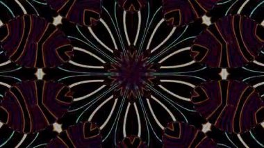 Soyut arka plan hareket eden çizgiler ve parlayan ışık noktaları. Çemberlerle canlandırma