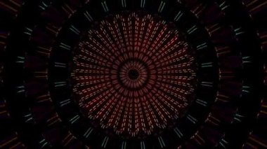 Soyut arka plan hareket eden çizgiler ve parlayan ışık noktaları. Çemberlerle canlandırma