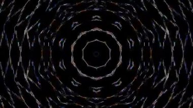 Soyut arka plan hareket eden çizgiler ve parlayan ışık noktaları. Çemberlerle canlandırma