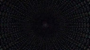 Soyut arka plan hareket eden çizgiler ve parlayan ışık noktaları. Çemberlerle canlandırma