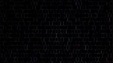 3D soyut parlak çizgiler, dalga, renkli, siyah arkaplan