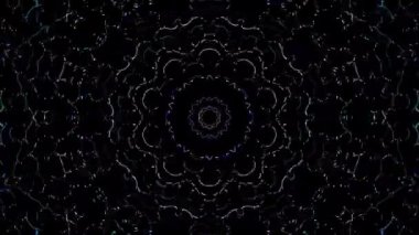 Soyut arka plan hareket eden çizgiler ve parlayan ışık noktaları. Çemberlerle canlandırma