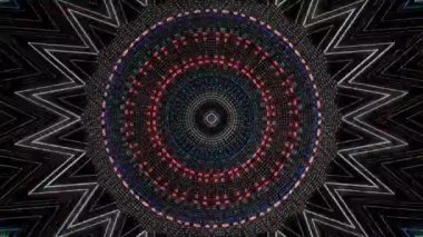 Soyut arka plan hareket eden çizgiler ve parlayan ışık noktaları. Çemberlerle canlandırma