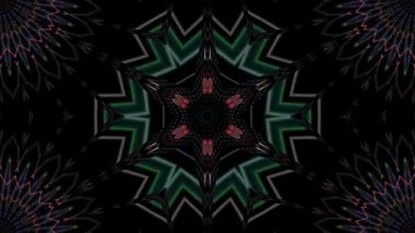 Soyut arka plan hareket eden çizgiler ve parlayan ışık noktaları. Çemberlerle canlandırma