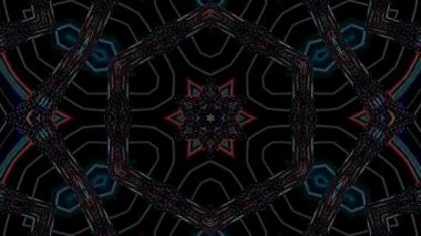 Soyut arka plan hareket eden çizgiler ve parlayan ışık noktaları. Çemberlerle canlandırma