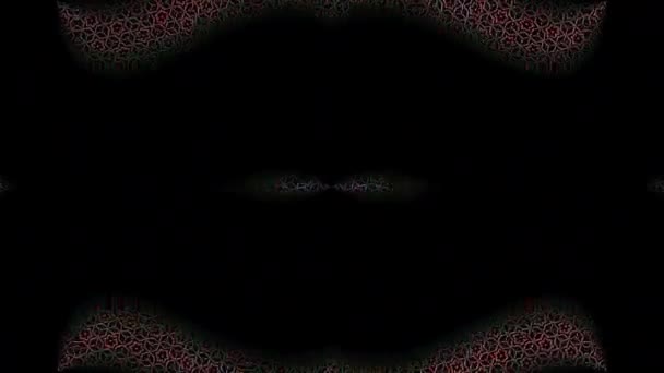 Linii Luminoase Strălucitoare Set Val Abstract Fundal Mișcare Dungi Intermitente — Videoclip de stoc