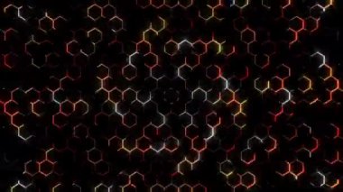 3D animasyon güzel video renkli soyut parlak ışık enerjisi 4K düz çizgi dalgaları siyah arkaplan üzerinde parıldayan ışık etkisi