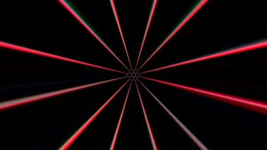3D animasyon güzel video renkli soyut parlak ışık enerjisi 4K düz çizgi dalgaları siyah arkaplan üzerinde parıldayan ışık etkisi