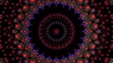 Soyut arka plan hareket eden çizgiler ve parlayan ışık noktaları. Çemberlerle canlandırma