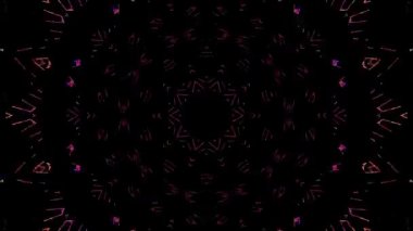 Soyut arka plan hareket eden çizgiler ve parlayan ışık noktaları. Çemberlerle canlandırma